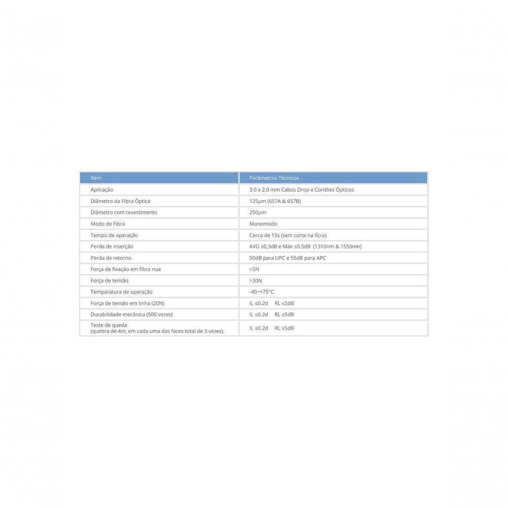 Conector De Campo Evus Ev-ccc Sc-upc Clip Fast Sm Para Fibra - 3