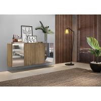 Aparador Buffet com Espelho Suspenso Vegas Multimóveis Rustic