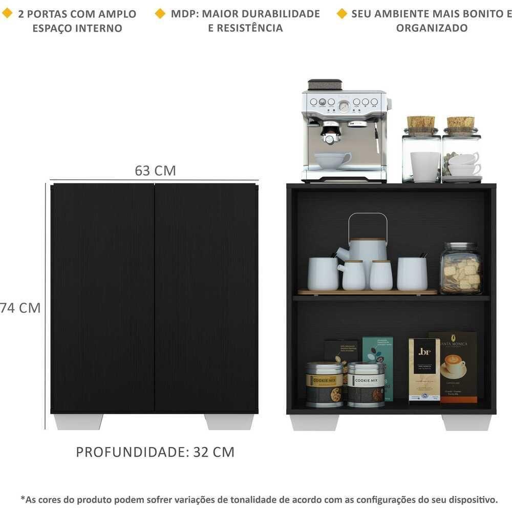 Aparador Cantinho do Café e 2 Portas Multimóveis - 6