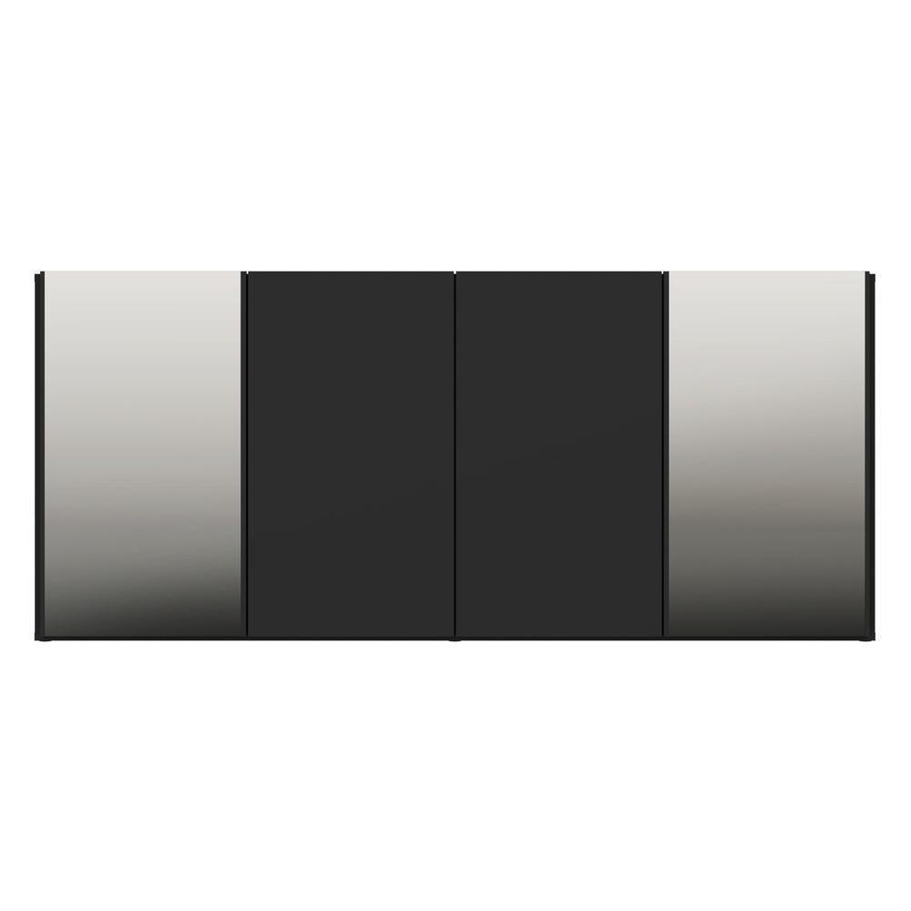 Aparador Buffet com Espelho Vegas Multimóveis Preto - 3