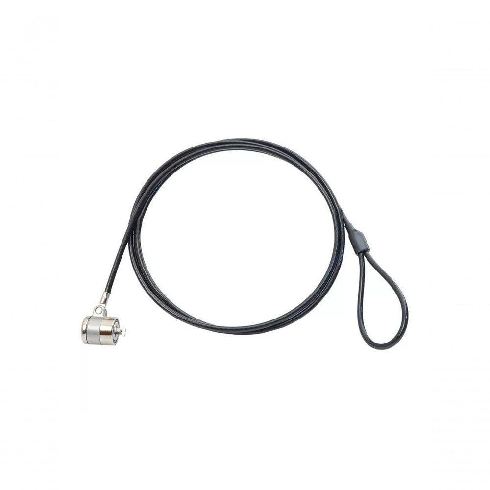 Trava Para Notebook C3tech Cs-30 Com Chave 1,8 Metros Preto - 1