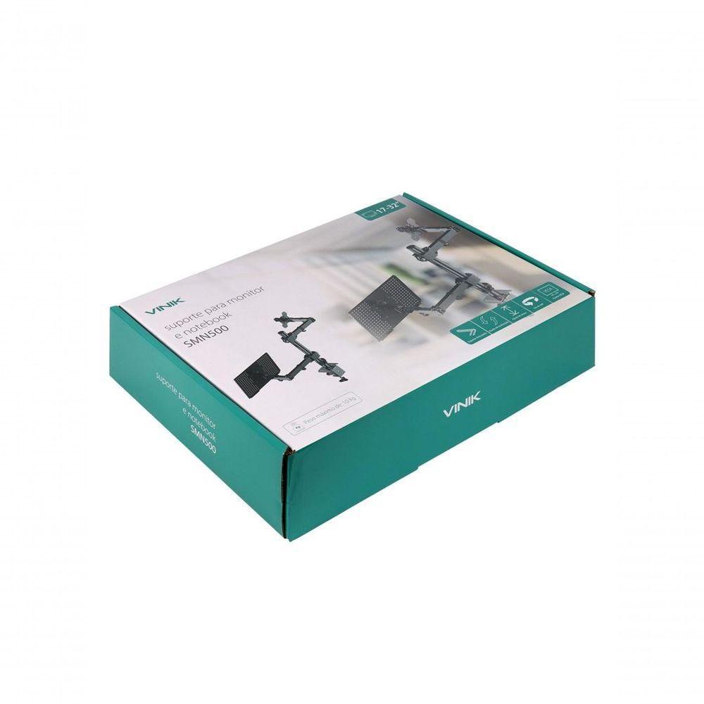 Suporte Para Monitor E Notebook Com Articulacao Dupla - - 6