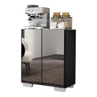 Aparador Cantinho do Café e 2 Portas Multimóveis Preto - 1