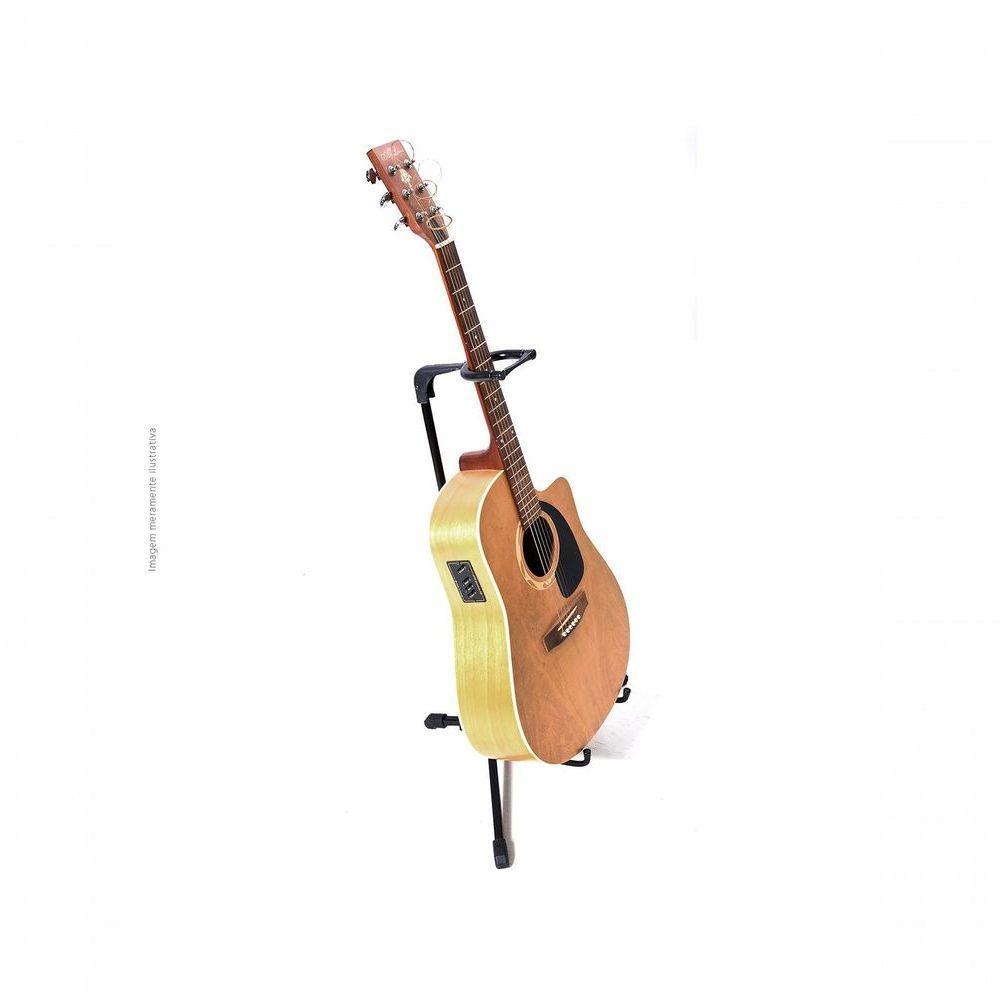 Suporte Para Violão Gt1 Com Apoio E Trava No Braço Do Instrumento Preto - 3