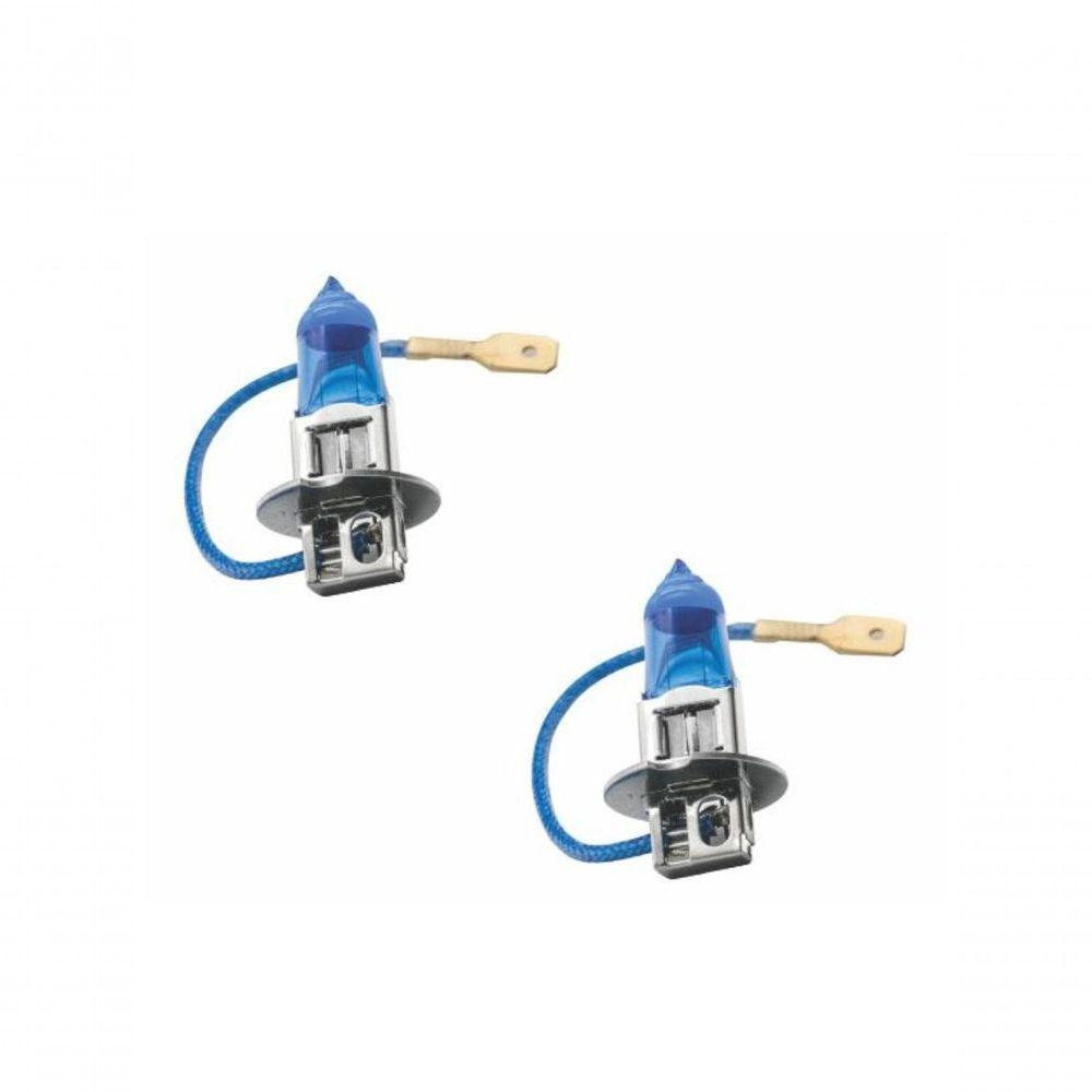 Par De Lampadas Halogena Super Brancas Code-tech One 12v H3 - 1