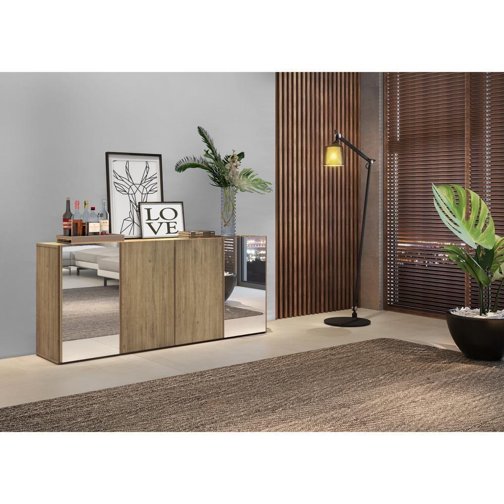 Aparador Buffet com Espelho Vegas Multimóveis Rustic - 5