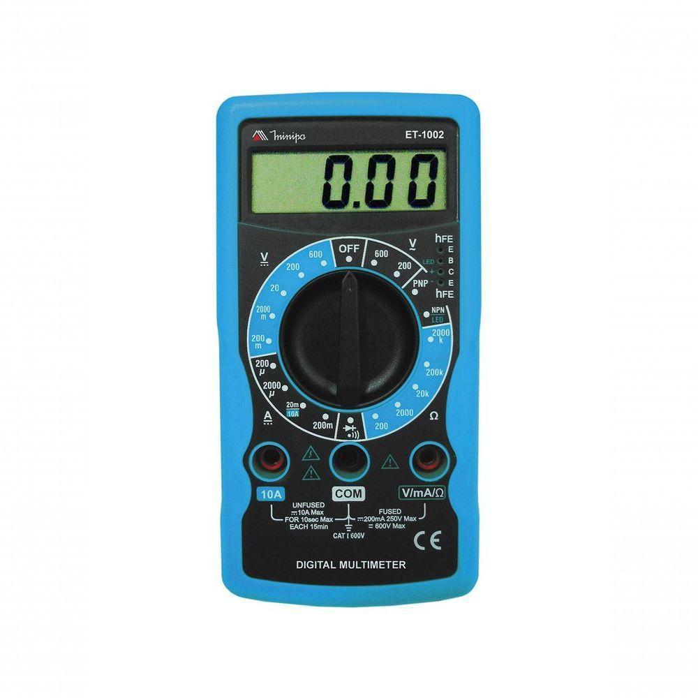 Multímetro Digital 3 1-2d - 10a Et-1002 - 1