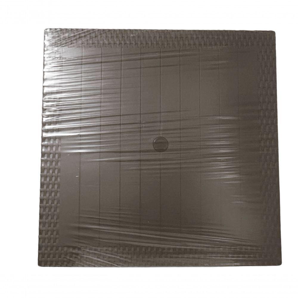 Mesa Quadrada Rattan Montavel Café Plastico Plasnew - 9