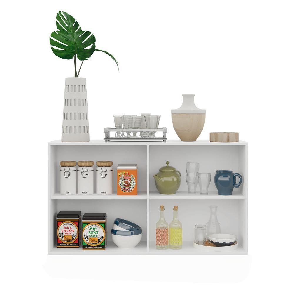 Aparador Buffet 4 Portas Viena V3604 Branco Branco - 4