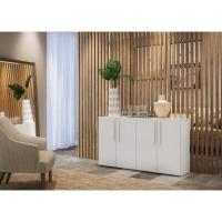 Aparador Buffet 4 Portas Viena V3604 Branco Branco - 2