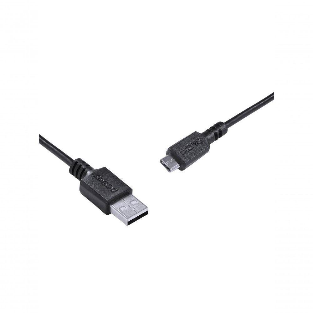 Cabo Usb A 2.0 Para Usb Tipo C Para Celular Smartphone 50cm Preto - Puacp-05 - 4