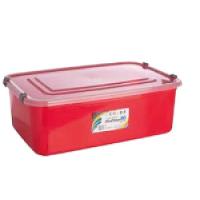 Caixa Organizadora 30 Litros Brinquedos Infantil Multiuso Roupas Sapatos Closet Porta Treco Vermelho - 1