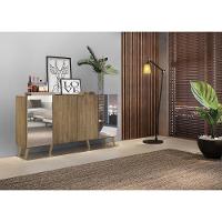 Aparador Buffet 4 Portas Com Espelho Retrô Vegas V3562 Rustic/Natural Rustic/Natural - 2