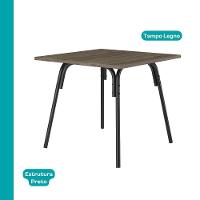 Mesa De Jantar 4 Lugares Quadrada 0,90m 1596 Carraro Legno - 2