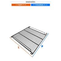 Conjunto 2 Grades Prateleiras Para Freezer Conservador Vf55 Preta 64 X 54 - Metalfrio - 2