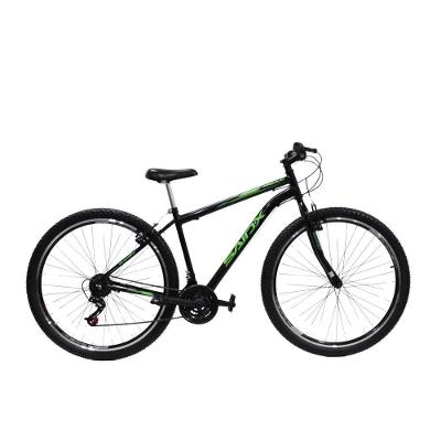 Bicicleta Aro 29 Quadro Aço 21 Vel Freios V Brake Saidx Premium Preto-verde