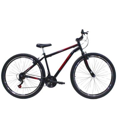 Bicicleta Aro 29 Quadro Aço 21 Vel Freios V Brake Saidx Premium Preto Verme