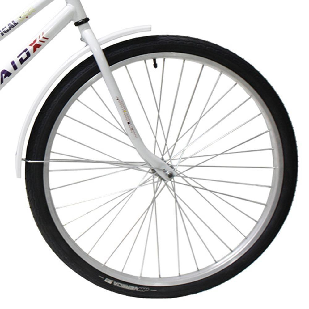 Bicicleta Aro 26 Tropical Feminina Freio De Pé Contra Pedal Branca - 2