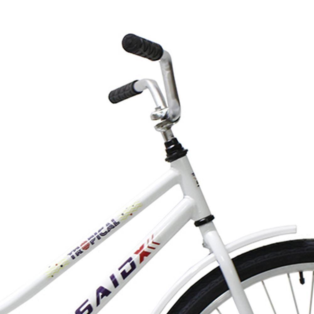 Bicicleta Aro 26 Tropical Feminina Freio De Pé Contra Pedal Branca - 3