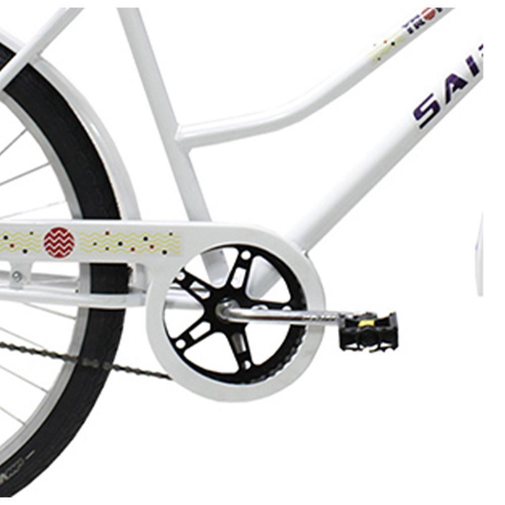 Bicicleta Aro 26 Tropical Feminina Freio De Pé Contra Pedal Branca - 5