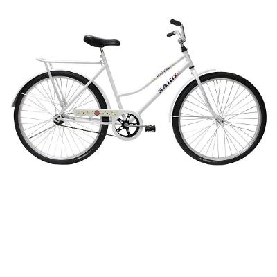 Bicicleta Aro 26 Tropical Feminina Freio De Pé Contra Pedal Branca