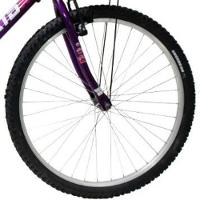 Bicicleta Aro 26 Feminina Mono Sem Marcha Com Cesta Saidx Violeta