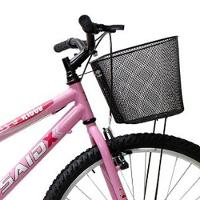 Bicicleta Aro 26 Feminina Mono Sem Marcha Com Cesta Saidx Rosa - 3