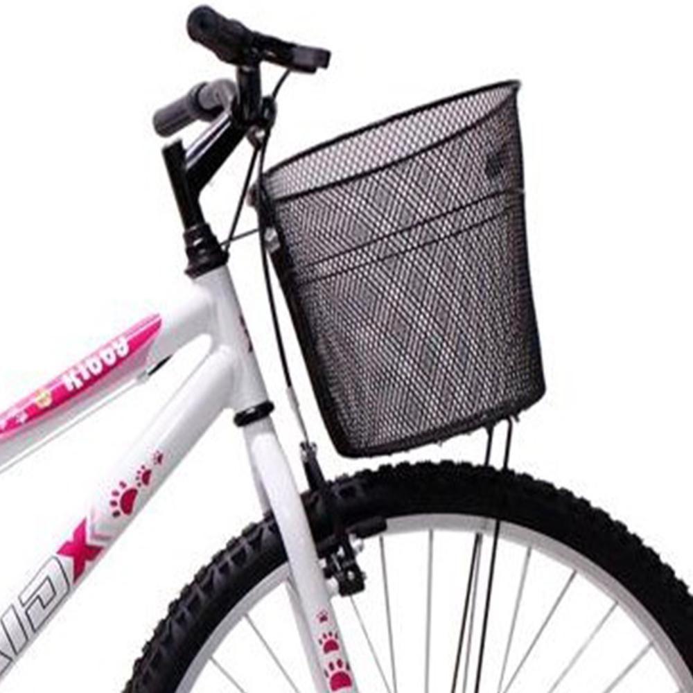 Bicicleta Aro 26 Feminina Mono Sem Marcha Com Cesta Saidx Branca - 3