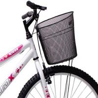 Bicicleta Aro 26 Feminina Mono Sem Marcha Com Cesta Saidx Branca - 3