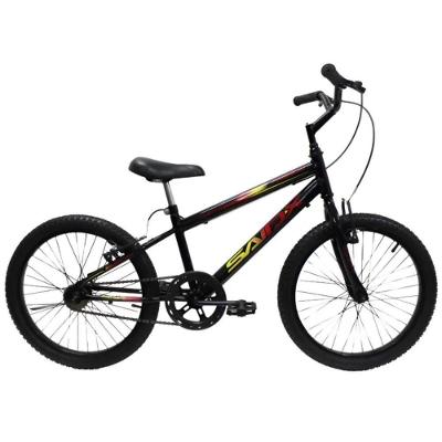 Bicicleta Aro 20 Bike Infantil Saidx Premium Feminina E Masculina Preto Verme Amare