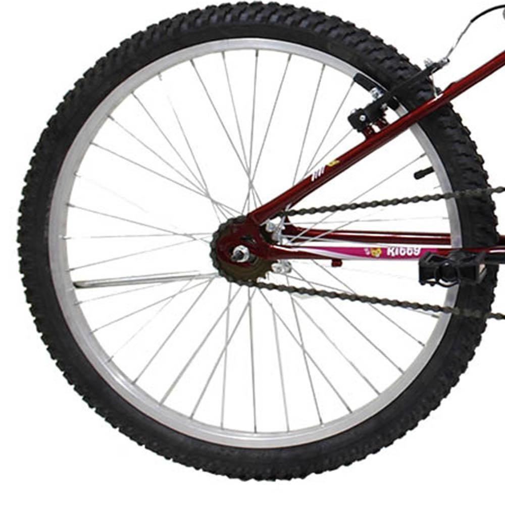 Bicicleta Aro 24 Feminina Mono Sem Marcha Com Cesta Saidx Vermelho - 4