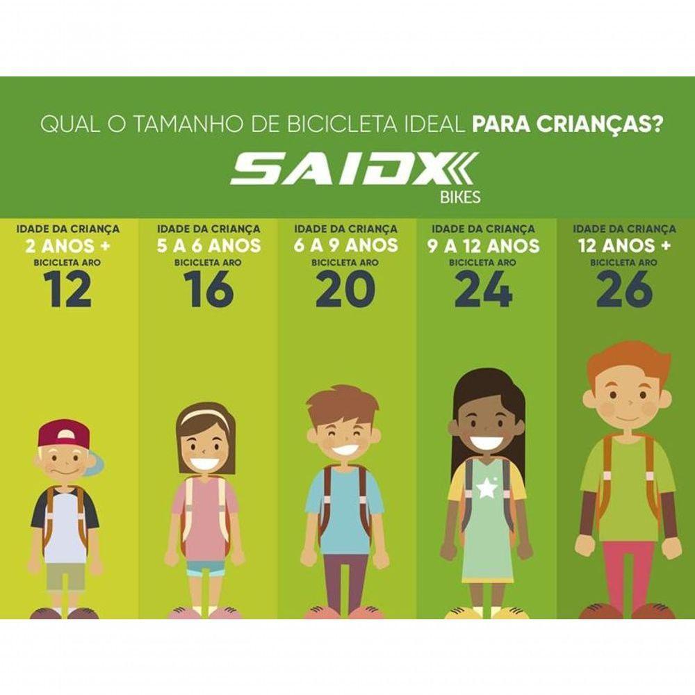 Bicicleta Aro 24 Feminina 18 Marchas Kitty Com Cesta Saidx Violeta - 7