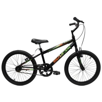 Bicicleta Aro 20 Bike Infantil Saidx Premium Feminina E Masculina Preto Verde Laranja