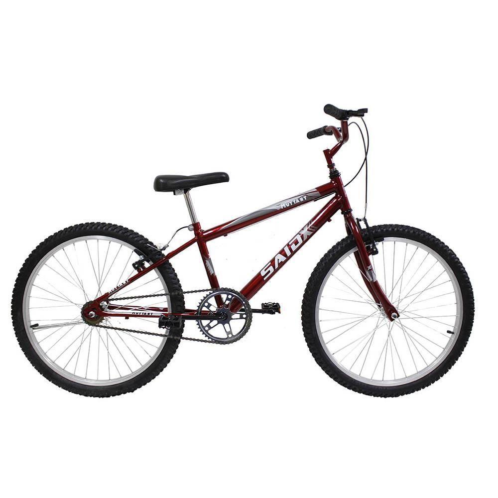 Bicicleta Aro 24 Masculina Mono Sem Marcha Saidx Vermelho - 1