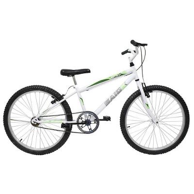 Bicicleta Aro 24 Masculina Mono Sem Marcha Saidx Branca