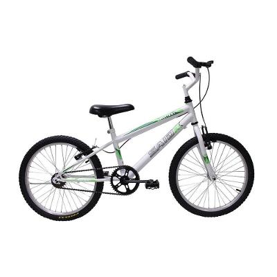 Bicicleta Aro 20 Bike Infantil Meninos Masculino Saidx Branca