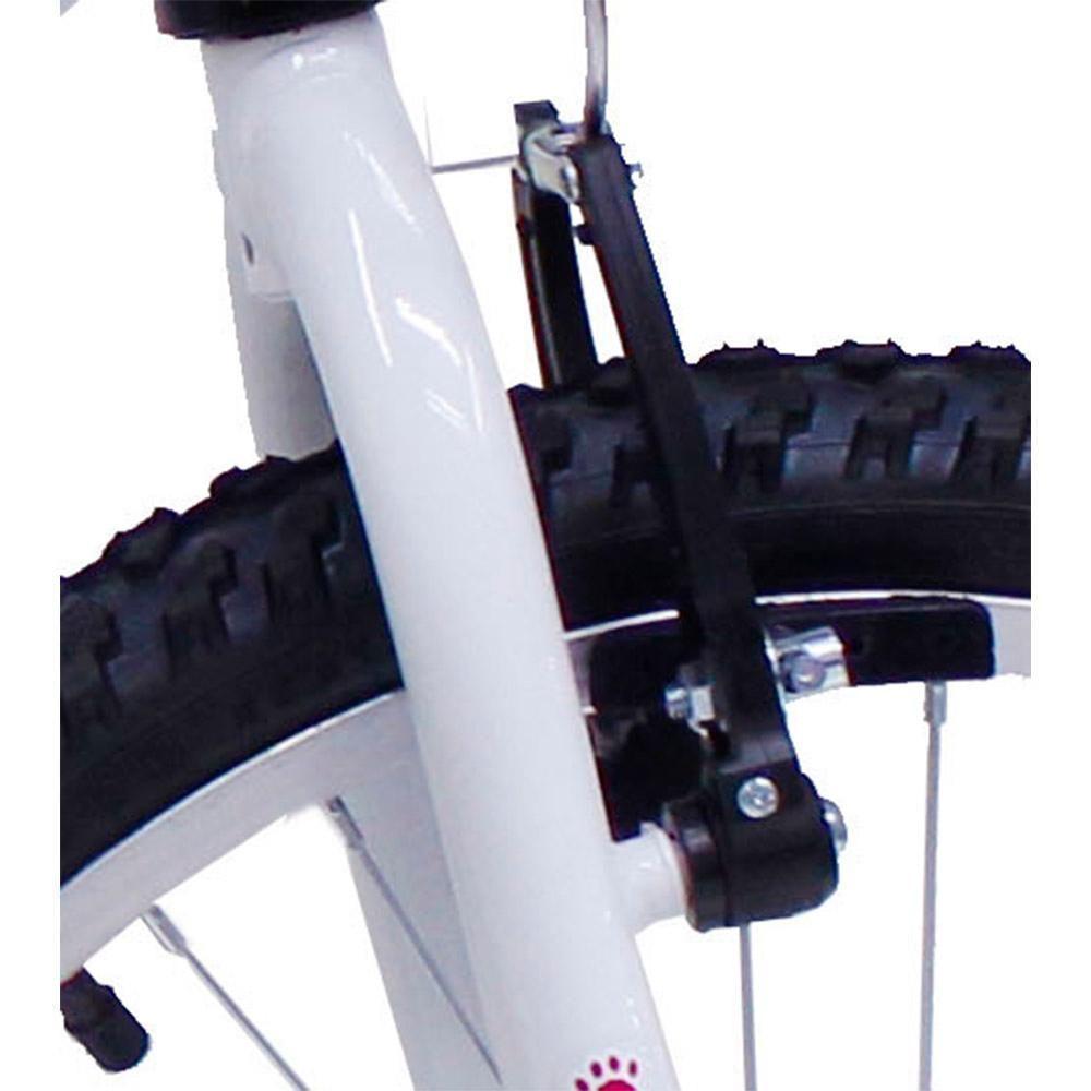 Bicicleta Aro 20 Bike Infantil Meninas Feminina Com Cesta Saidx Branca - 4