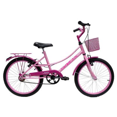 Bicicleta Aro 20 Bike Infantil Feminina Retrô Saidx Belinha Rosa C-aces Pink