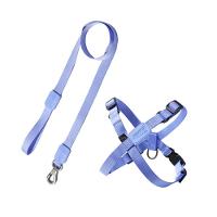 Peitoral Ajustável Em X Violeta Com Guia Para Cães - Tamanho Médio - 1