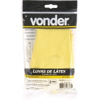 Luva Látex M Amarela Com Forro Ca17165 Vonder - 2