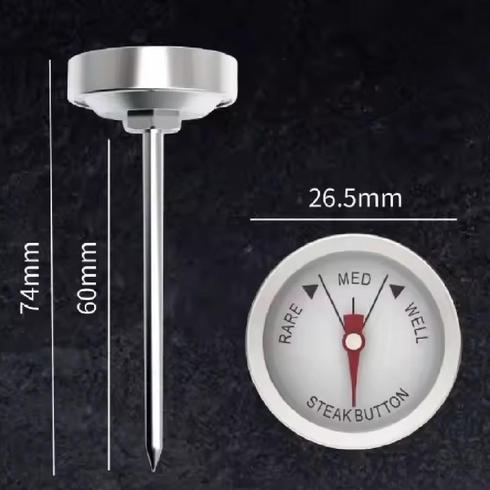Termômetro De Cozinha Em Inox – Precisão Para Carnes, Forno E Churrasco - 6