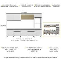 Armário De Cozinha Completa 5 Peças Mp3689.891 Veneza Multimóveis Branco - 5