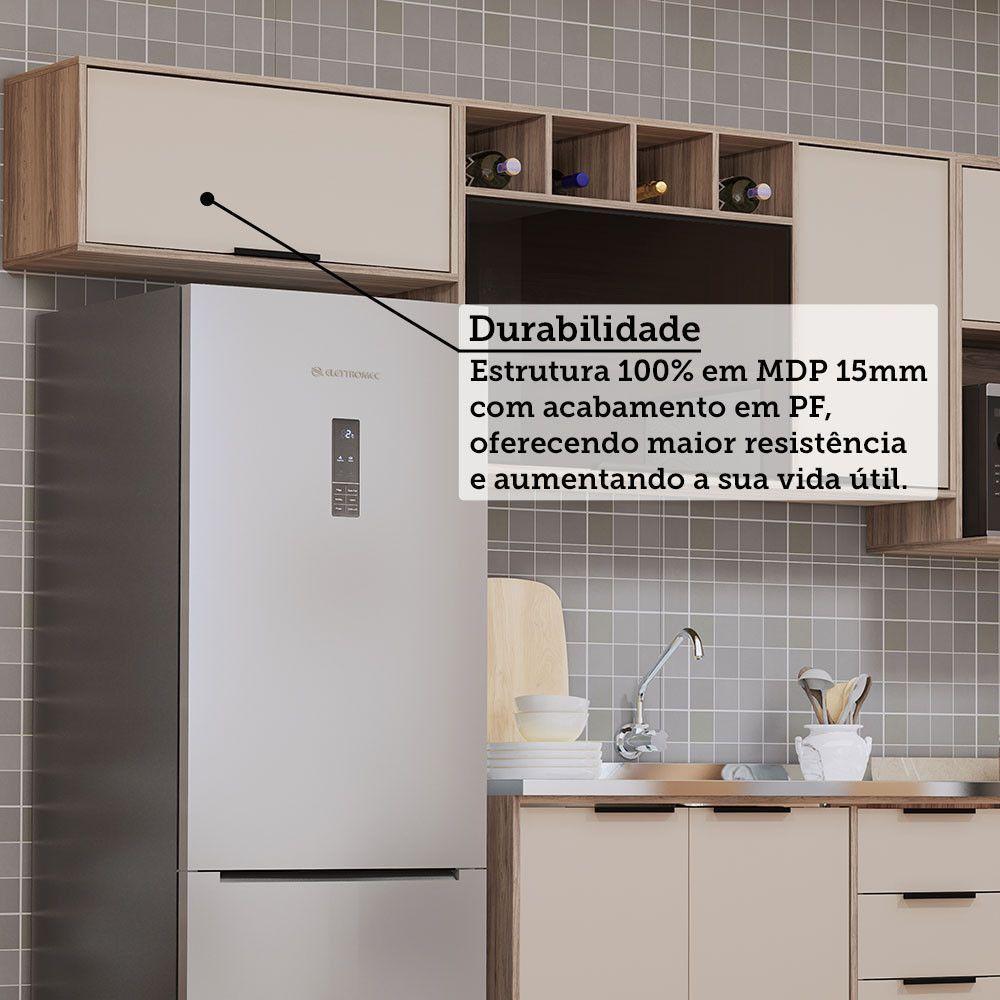 Cozinha Modulada Compacta 5 Peças Sem Tampo Aspen Luciane Mó Vanilla/beige - 3