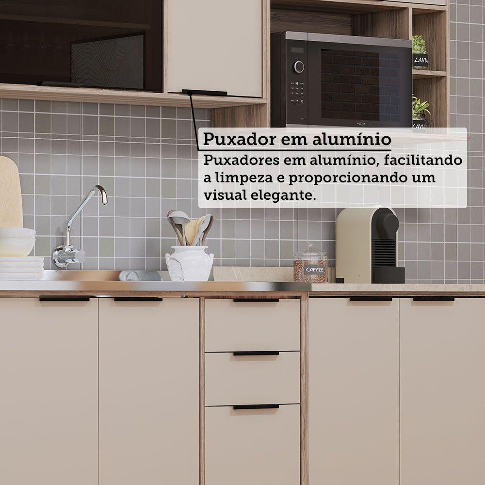 Cozinha Modulada Compacta 5 Peças Sem Tampo Aspen Luciane Mó Vanilla/beige - 5