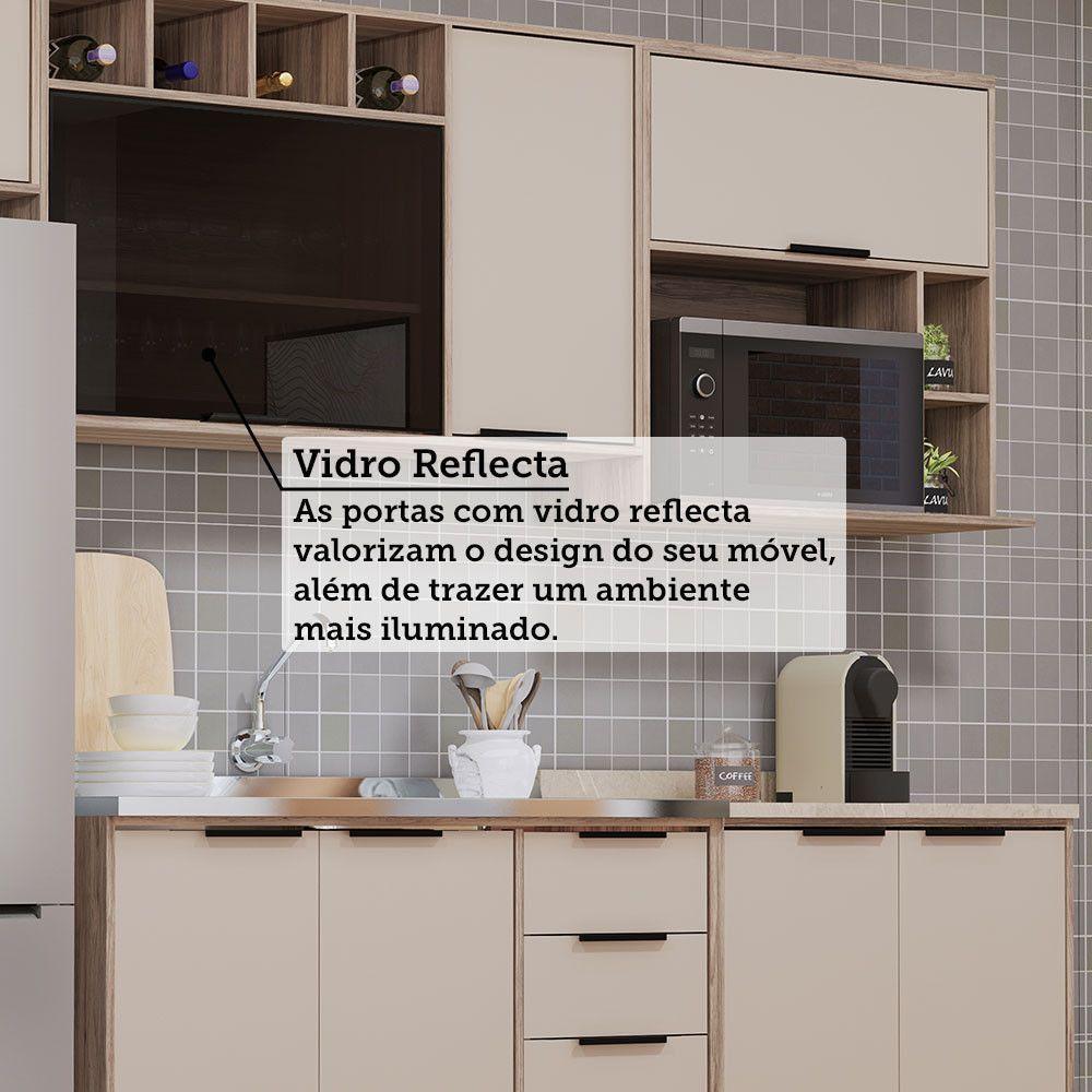 Cozinha Modulada Compacta 5 Peças Sem Tampo Aspen Luciane Mó Vanilla/beige - 6