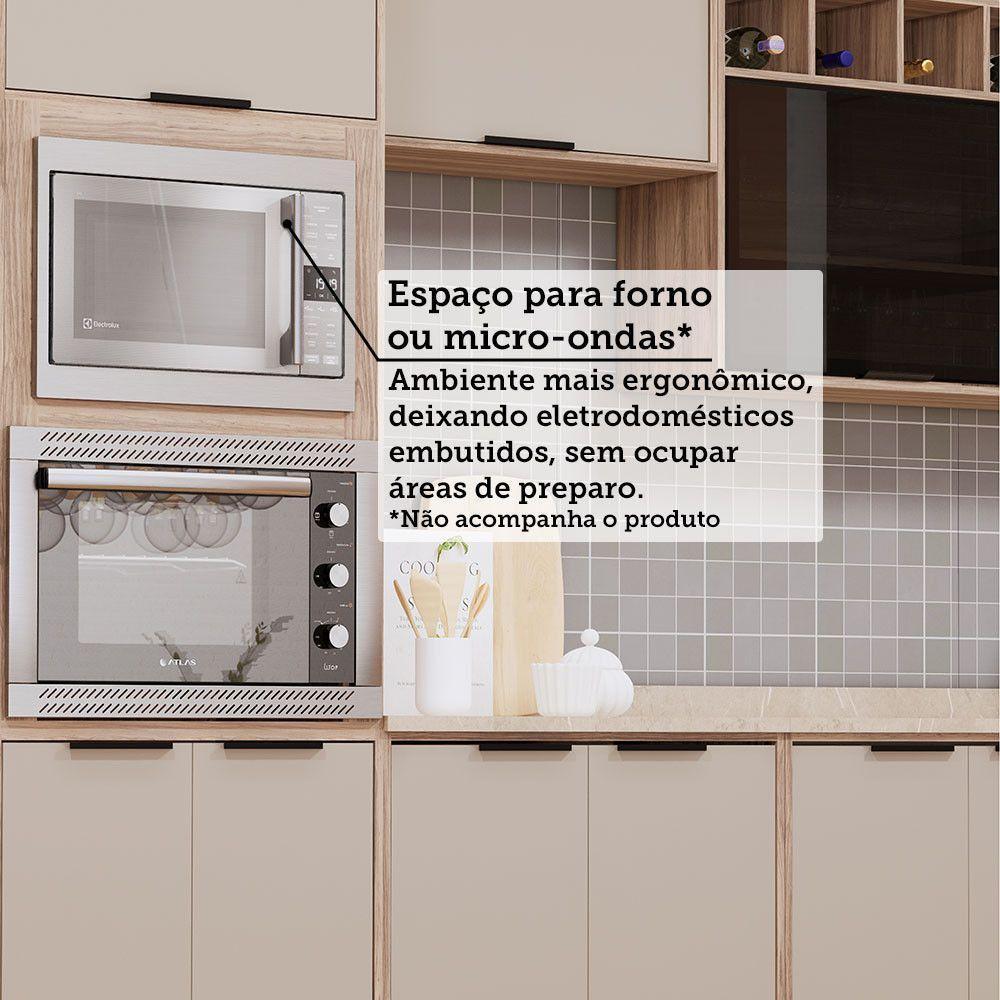 Cozinha Modulada Compacta 5 Peças Com Espaço Para Forno E Mi Vanilla/beige - 4