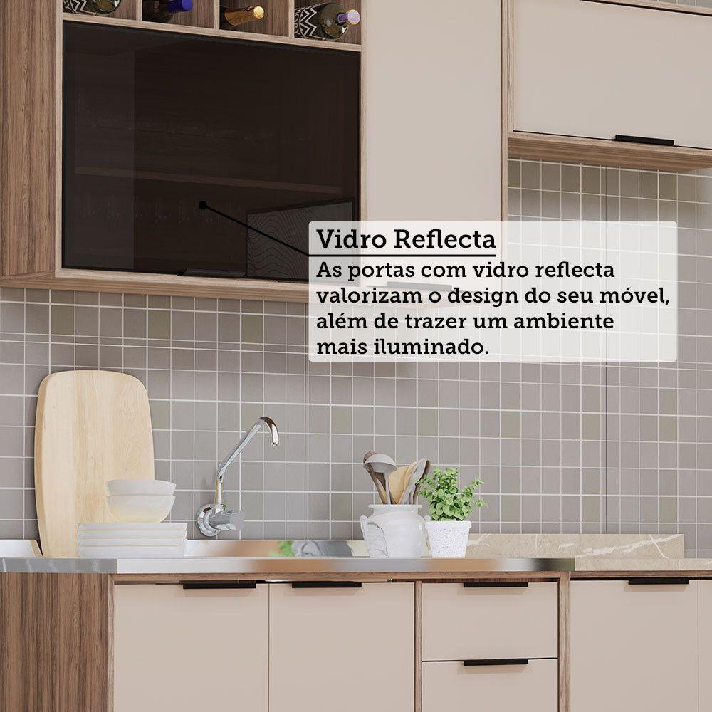 Cozinha Modulada Compacta 4 Peças Sem Tampo Aspen Luciane Mó Vanilla/beige - 5