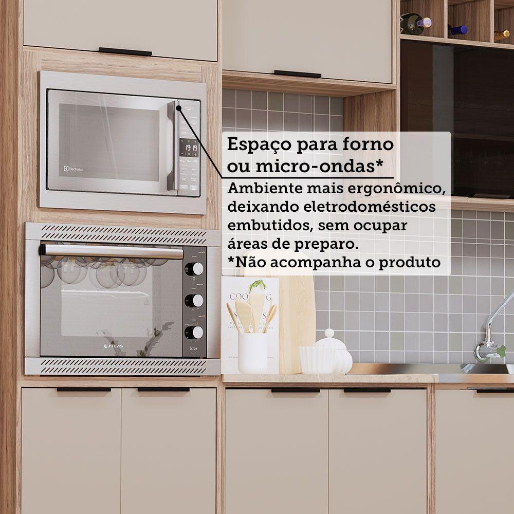 Cozinha Modulada Compacta 5 Peças Com Espaço Para Forno E Mi Vanilla/beige - 4