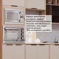 Cozinha Modulada Compacta 5 Peças Com Espaço Para Forno E Mi Vanilla/beige