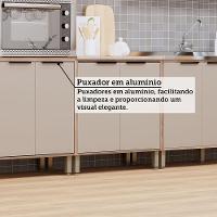 Cozinha Modulada Compacta 5 Peças Com Espaço Para Forno E Mi Vanilla/beige - 5